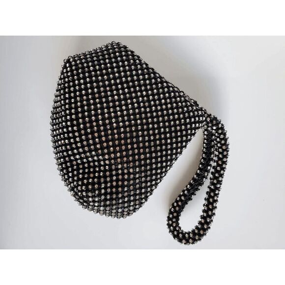 Rhinestone Decor Sparkly Shiny Bling Evening Party Purse Clutch Wristlet Bag NEW - Picture 12 of 16